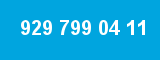 929 799 04 11 929 799 04 11